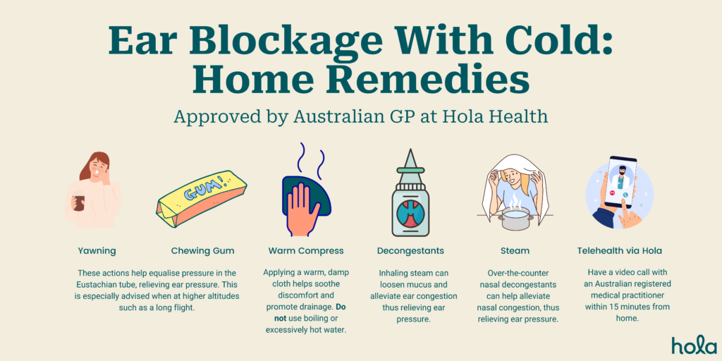 Ear Blockage With Cold: Home Remedies